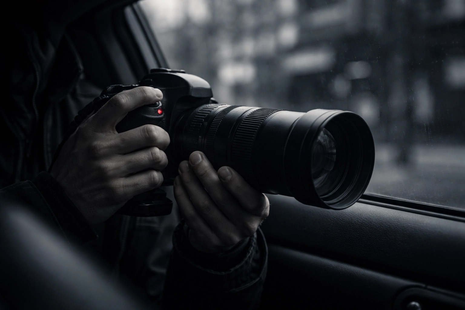 Licensed private investigator conducting discreet cheating spouse investigation