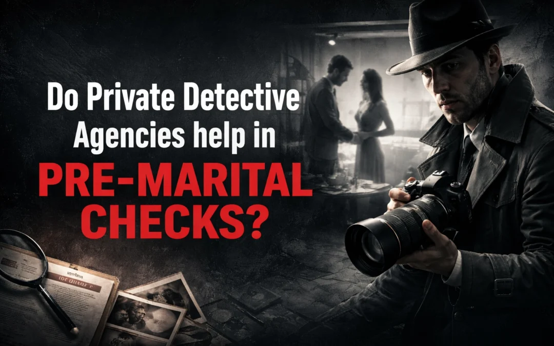 Do Private Detective Agencies help in pre-marital checks?