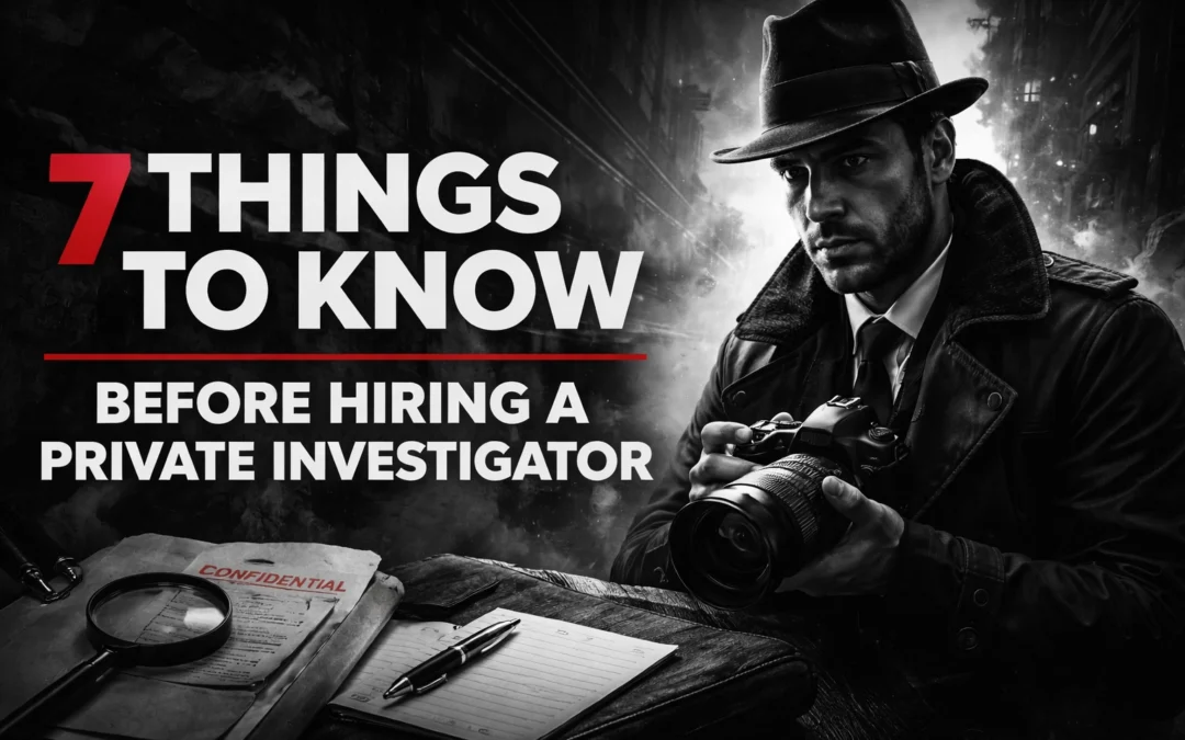7 Things to Know Before Hiring a Private Investigator